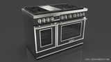 Fulgor Milano F4EDF486GBR1 48" Evoque Dual Fuel