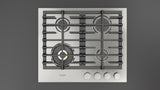 Fulgor Milano 24” Built-In Gas Cooktop Stainless Steel Gas Cooktop F4MGK24S1