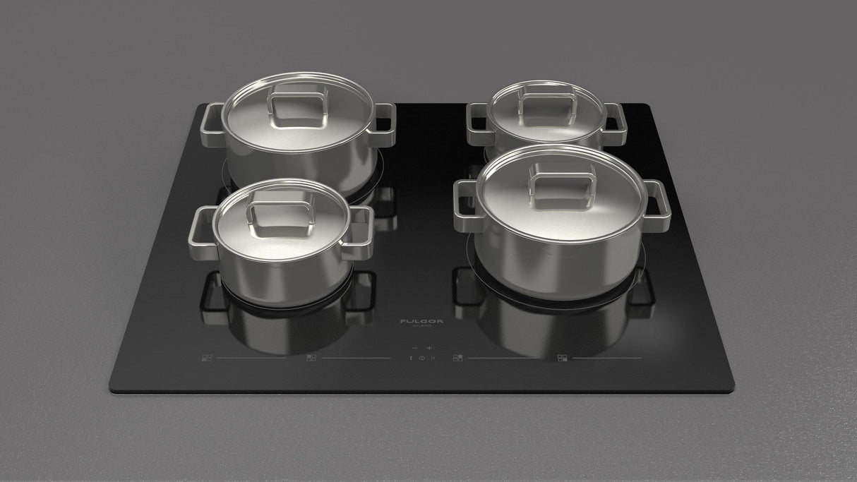 Fulgor Milano 24" Black Glass Induction Cooktop F4IT24B2