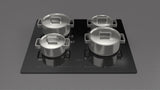 Fulgor Milano 24" Black Glass Induction Cooktop F4IT24B2