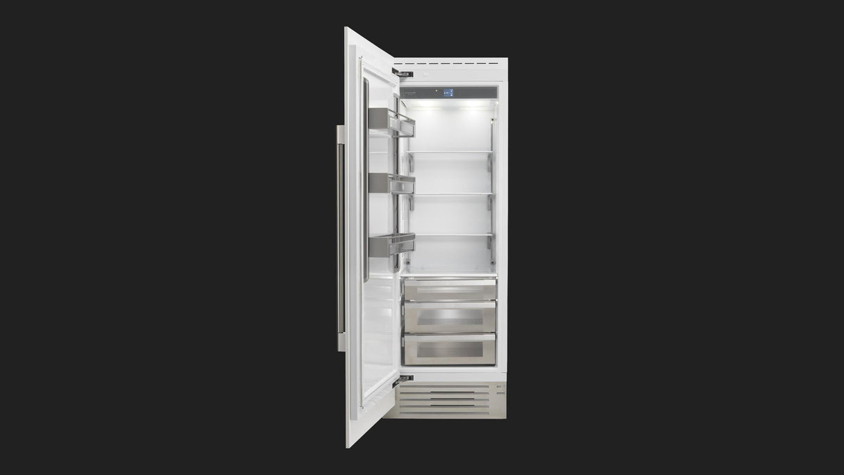 Fulgor Milano 30” Built-In Refrigerator Column, No Freezer Built-In Refrigerator F7IRC30O1L