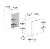 Fulgor Milano 24" Panel Ready Built-In Dishwasher F7DWS24FI1