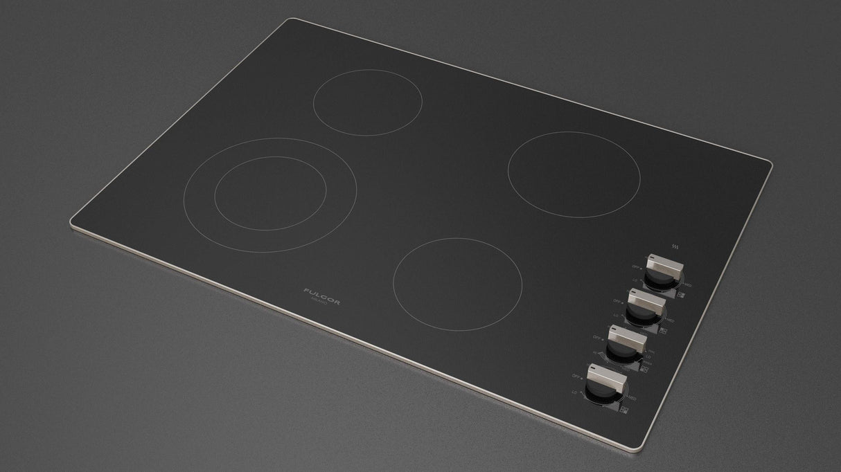 Fulgor Milano 30” Built-In Radiant Cooktop with Knobs Electric Cooktop