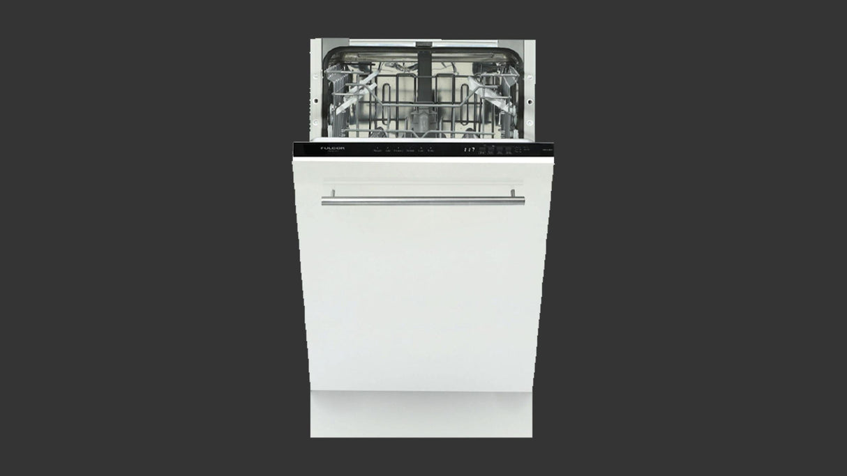 Fulgor Milano 18" Built-In Dishwasher Stainless Steel Fully Integrated Compact Dishwasher F4DWS18FI1