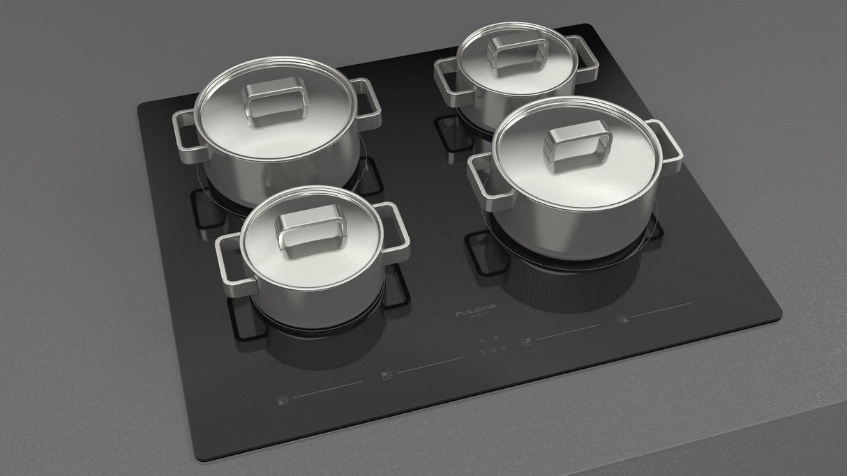 Fulgor Milano 24" Black Glass Induction Cooktop F4IT24B2