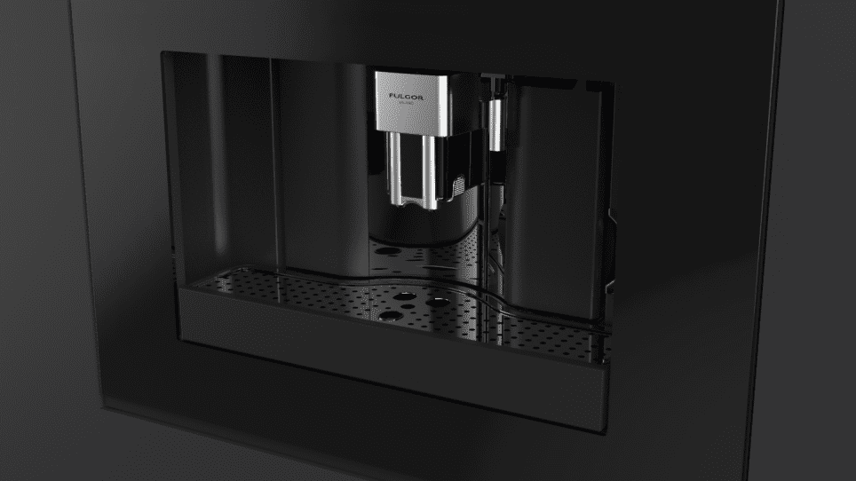Fulgor Milano 700 Series 24" Built-In Coffee Machine Black Glass F7BC24B1