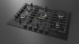 Fulgor Milano  30” Built-In Gas Cooktop Matte Black Gas Cooktop F4MGK30MB1