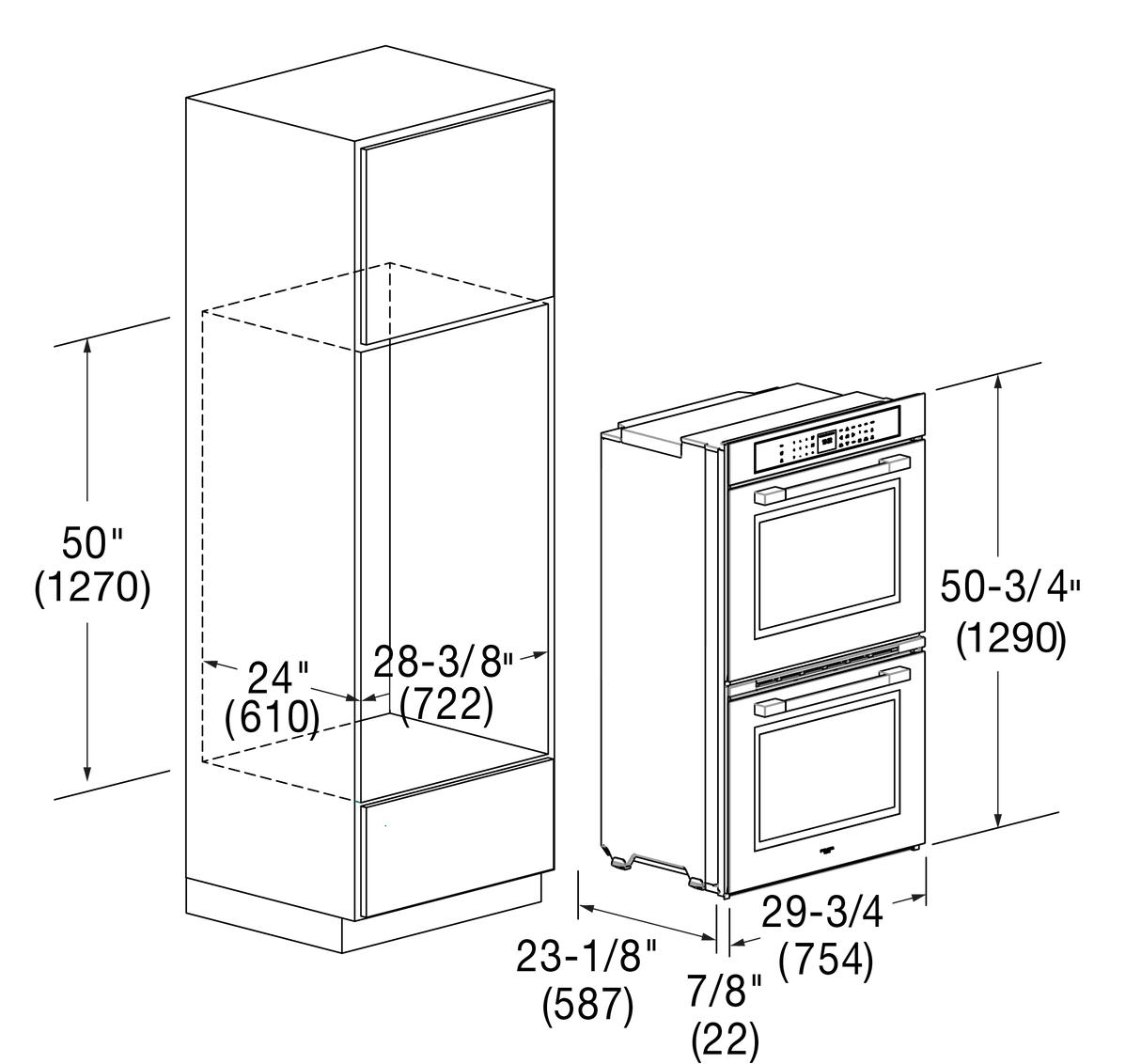 Fulgor Milano 30" Matte Black Double Wall Electric Oven F7MDP30MB1