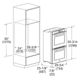Fulgor Milano 30" Matte Black Double Wall Electric Oven F7MDP30MB1