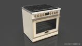 Fulgor Milano F4EDF366BR1 36" Evoque Dual Fuel
