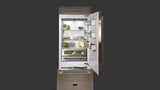 Fulgor Milano 36" Stainless Steel Bottom Freezer Built-In Refrigerator Right Hinge F7PBM36S2R