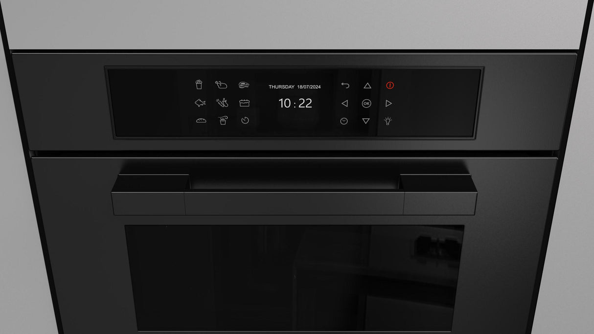 Fulgor Milano Matteo 700 Series 24" Matte Black Single Wall Electric Combi Speed Oven F7MSPD24MB1
