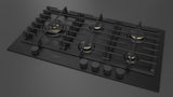Fulgor Milano 36” Built-In Gas Cooktop Matte Black Gas Cooktop