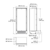 Fulgor Milano Sofia 700 Series 36" 21.54 Cu. Ft. Panel Ready Built-In Refrigerator Column F7IRC36O1L