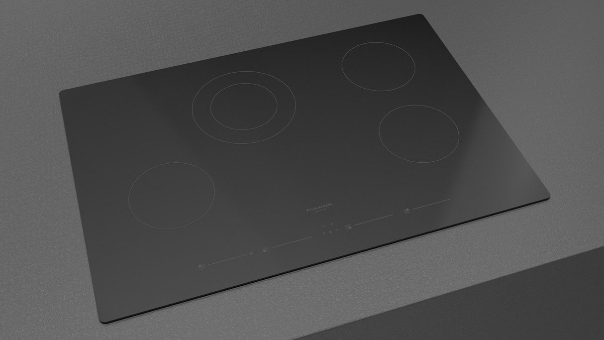 Fulgor Milano 30” Built-In Glass-Ceramic Electric Cooktop Glossy Black F7RT30B1
