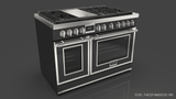 Fulgor Milano F4EDF486GBR1 48" Evoque Dual Fuel
