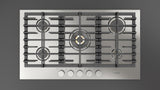 Fulgor Milano 36” Built-In Gas Cooktop Stainless Steel Gas Cooktop F4MTGK36S1