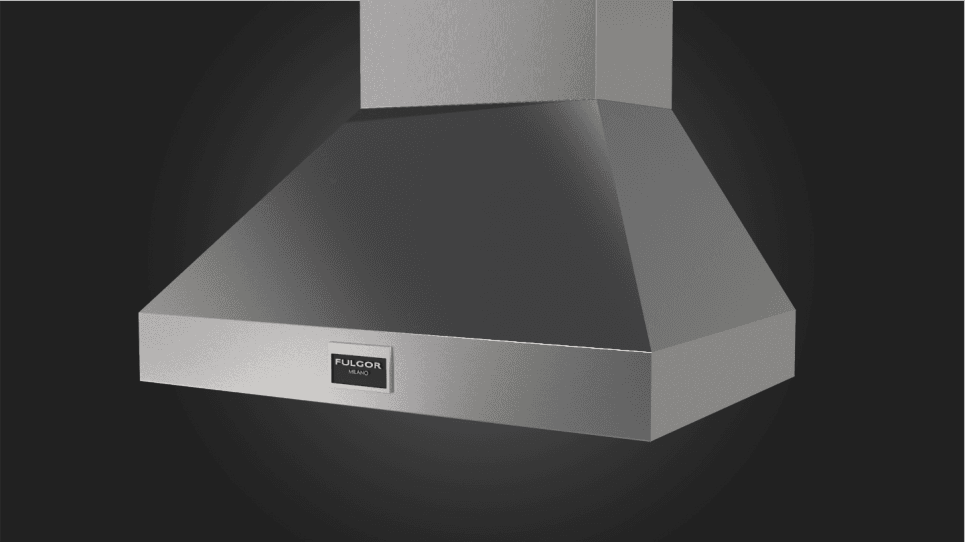 Fulgor Milano 36" Pro Chimney Hood Stainless Steel Wall Mount Range Hood F6PC36DS1