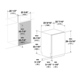 Fulgor Milano 24" Stainless Steel Built-In Dishwasher F7DWT24SS1