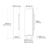 Fulgor Milano Sofia 700 Series 18" 8.22 Cu. Ft. Stainless Steel Built-In Freezer Column F7SFC18S1L