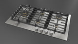 Fulgor Milano 36” Built-In Gas Cooktop Stainless Steel Gas Cooktop F4MEGK36S1