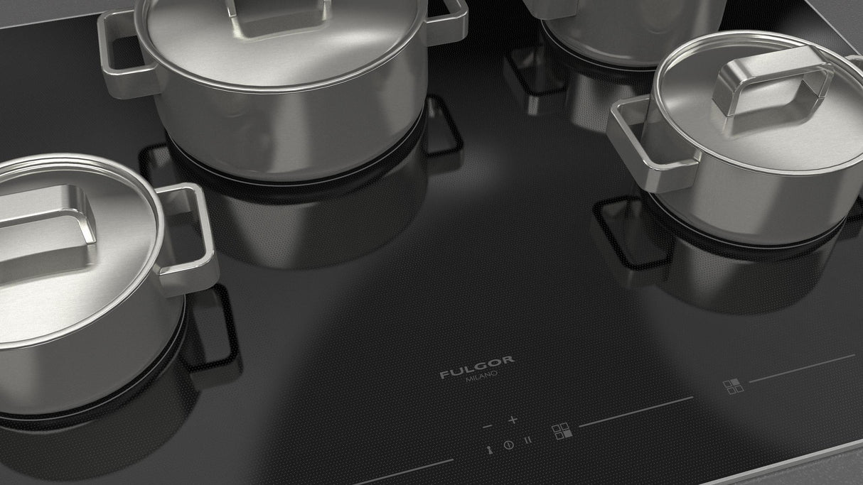 Fulgor Milano 30” Built-In Glass-Ceramic Electric Cooktop Glossy Black F7RT30S1