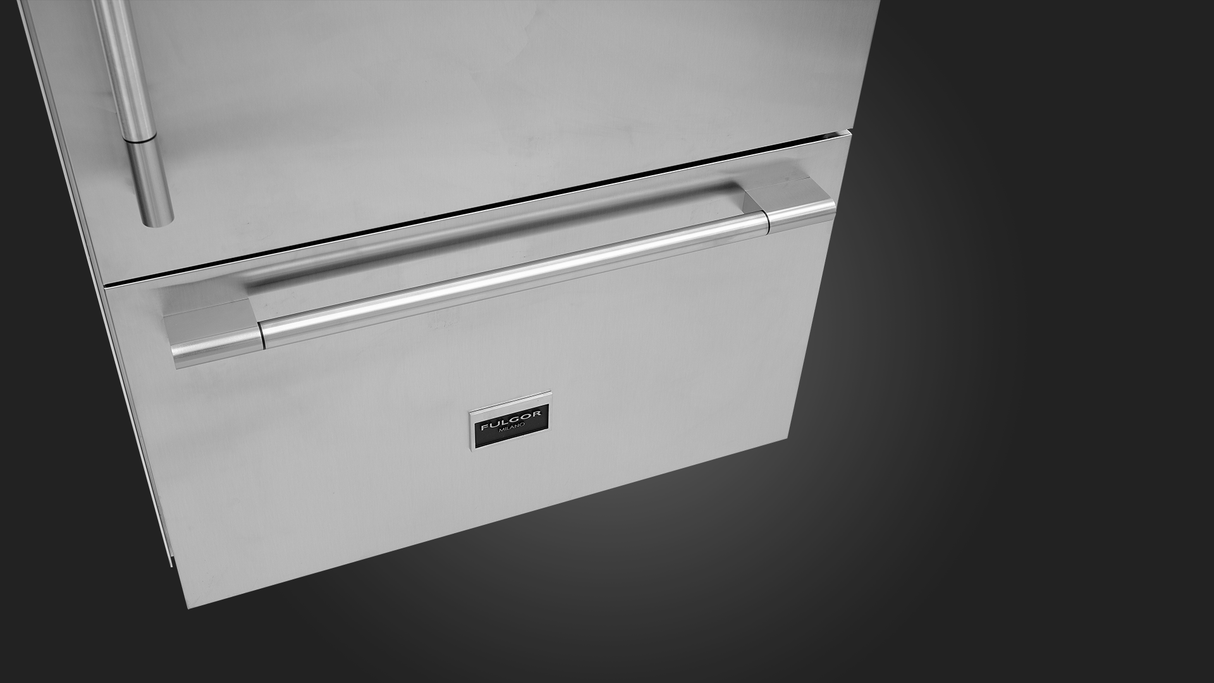 Fulgor Milano 36" Stainless Steel Bottom Freezer Built-In Refrigerator Right Hinge F7PBM36S2R