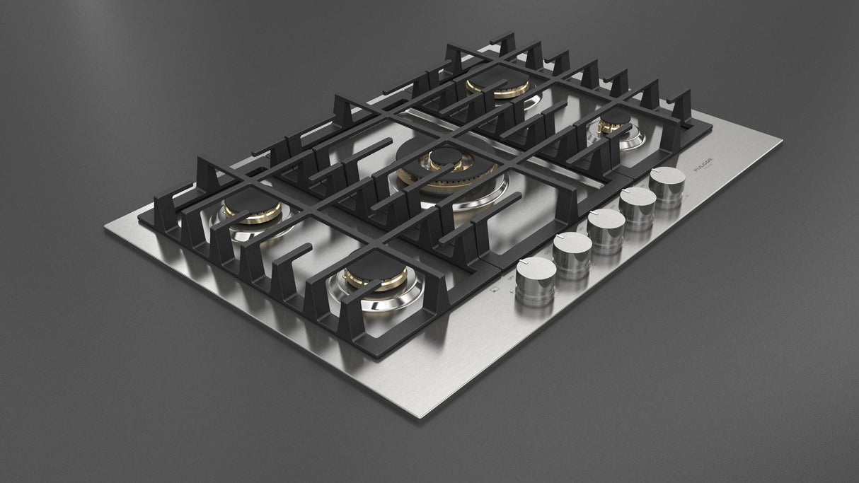 Fulgor Milano 30” Built-In Gas Cooktop Stainless Steel Gas Cooktop F4MGK30S1