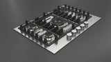 Fulgor Milano 30” Built-In Gas Cooktop Stainless Steel Gas Cooktop F4MGK30S1