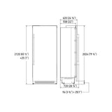 Fulgor Milano 30" Built-In Column Refrigerator Specialty Refrigerator F7SRC30S1R