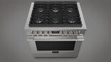 Fulgor Milano 36” Freestanding Gas Range Accento F4PGR366S2