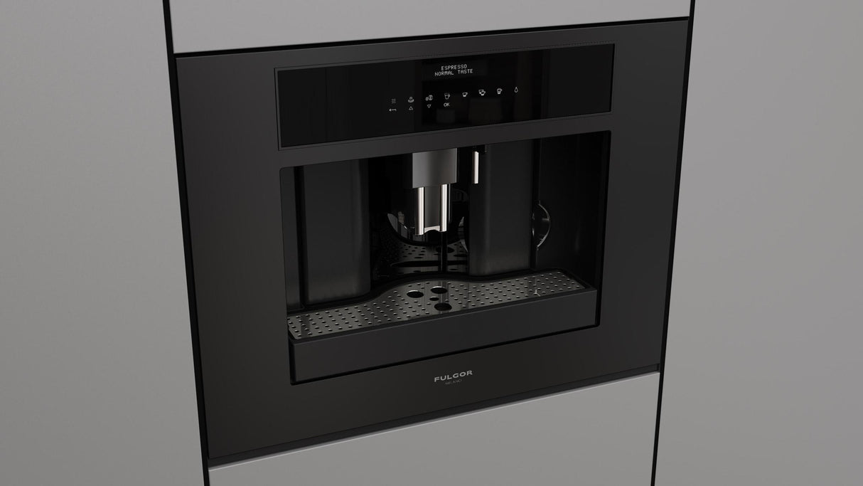 Fulgor Milano 24" Matte Black Built-In Coffee Maker & Grinder F7MBC24MB1