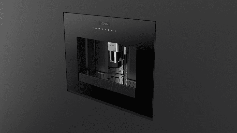 Fulgor Milano 700 Series 24" Built-In Coffee Machine Black Glass F7BC24B1