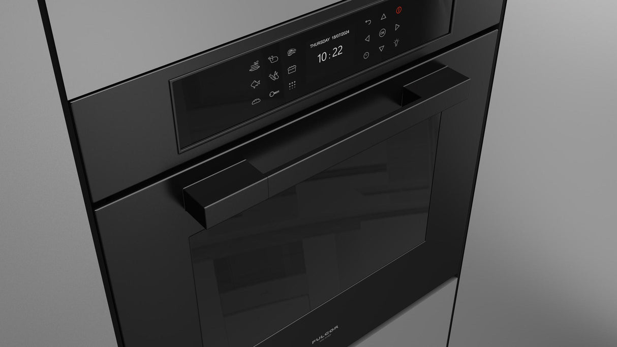 Fulgor Milano Matteo 700 Series 24" Matte Black Single Wall Electric Self-Clean Oven F7MSP24MB1