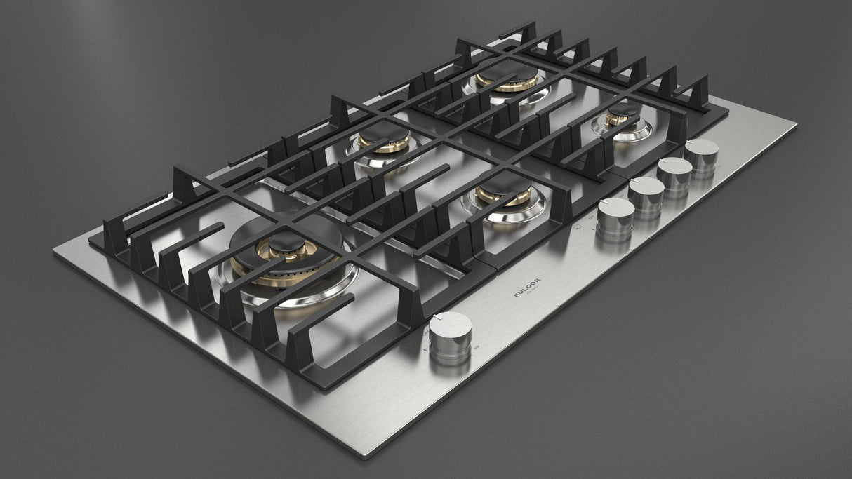 Fulgor Milano 36” Built-In Gas Cooktop Stainless Steel Gas Cooktop F4MEGK36S1