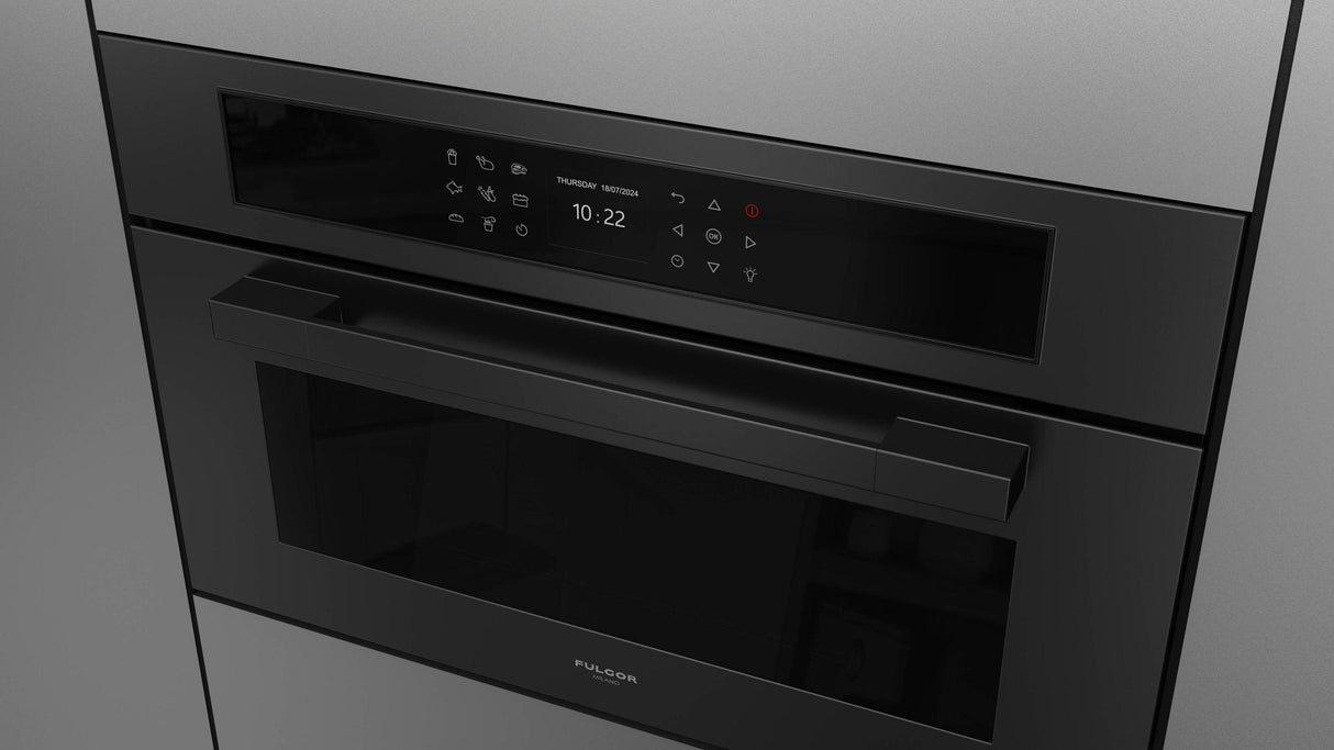 Fulgor Milano Matteo 700 Series 30" Matte Black Single Wall Electric Combi Speed Oven F7MSPD30MB1
