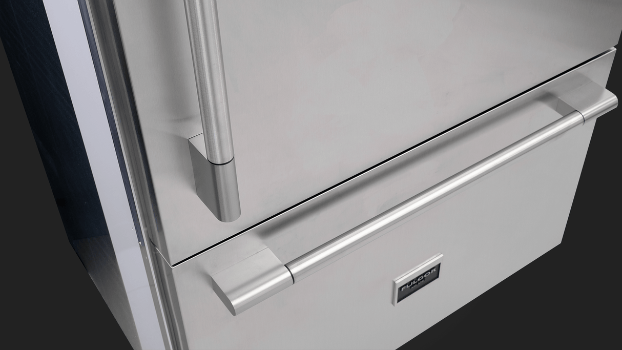 Fulgor Milano 36" Stainless Steel Bottom Freezer Built-In Refrigerator Right Hinge F7PBM36S2R