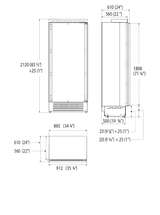 Fulgor Milano 36" Built-In Upright Freezer F7IFC36O1L