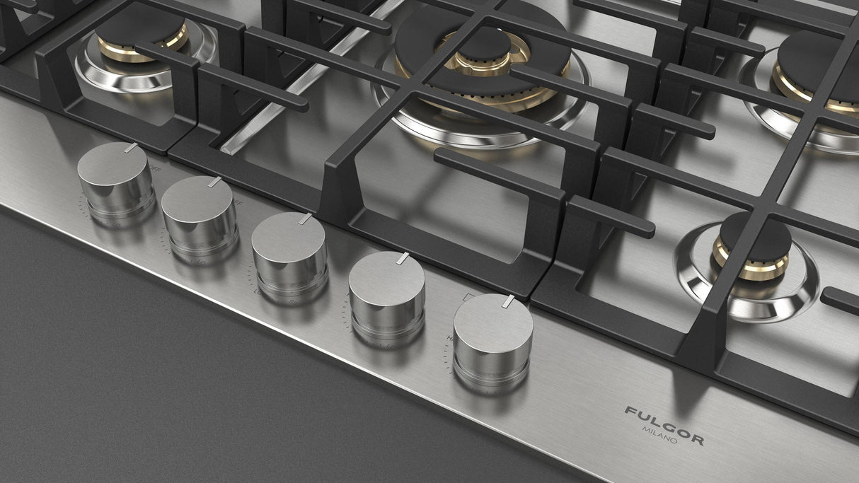 Fulgor Milano 30” Built-In Gas Cooktop Stainless Steel Gas Cooktop F4MGK30S1