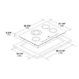 Fulgor Milano 30” Built-In Glass-Ceramic Electric Cooktop Glossy Black F7RT30S1