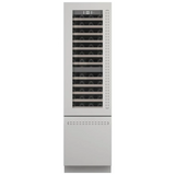 Fulgor Milano 700 Series 24 Inch 54 Bottle Capacity Panel Ready Built-In Wine Cooler with FlexZone Bottom Drawer and Triple-Pane Glass Left Hinge F7IBW24O2-L