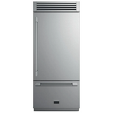 Fulgor Milano 700 Series 36 Inch 18.5 Cu. Ft. Energy Star Certified Bottom Freezer Refrigerator with Cool Zone and LED Lighting Right Hinge F7PBM36S2-R