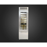 Fulgor Milano 700 Series 24" 54 Bottle Built-In Wine Cooler with FlexZone Bottom Drawer Left Hinge F7PBW24S1-L
