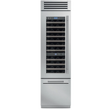 Fulgor Milano 700 Series 24" 54 Bottle Built-In Wine Cooler with FlexZone Bottom Drawer Left Hinge F7PBW24S1-L