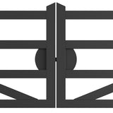 Chery Industrial 20 ft Farm Metal Driveway Gate with Diagonal Tubes, Dual Swing