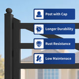 Chery Industrial 20 ft Farm Metal Driveway Gate with Diagonal Tubes, Dual Swing