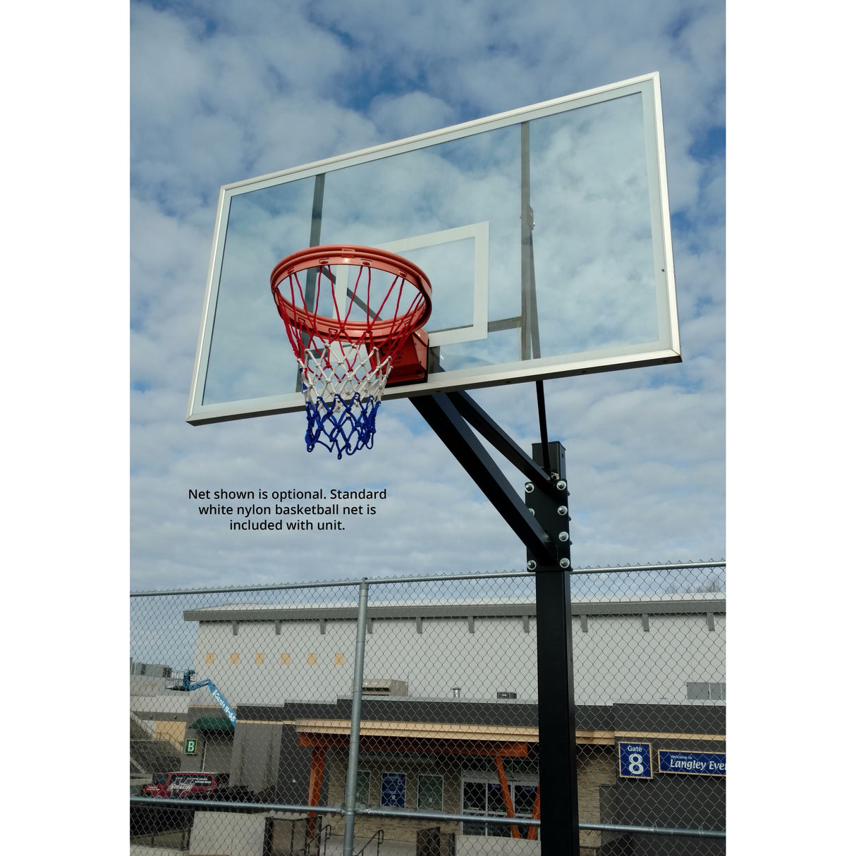 Gared Endurance® 42" x 72" Polycarbonate Playground Basketball System – GP105PC72