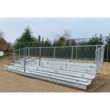 Gared Spectator Stationary 15′ 5-Row Double Footplank Aisle Bleacher GSNB0515WA