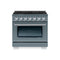 Hallman Bold Series 30" Gas Freestanding Range with Chrome Trim