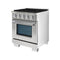 Hallman Bold Series 30" Gas Freestanding Range with Chrome Trim